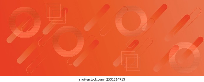 Abstract minimal orange gradient geometric shape background. Stylish orange background for presentation, printing, business cards, banner. Vector illustration