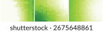 abstract minimal pack of 3 pixel background green gradient color illustration template for poster web banner