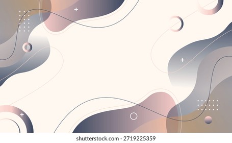 Abstractas fondo pastel mínimo con suaves Formas orgánicas y líneas fluidas