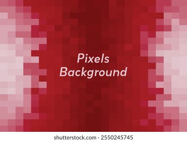 abstrato mínimo pixel art fundo gradiente de cor vermelha modelo de ilustração para arte digital