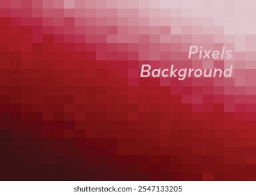 abstract minimal pixel background gradient of red color illustration template for digital art