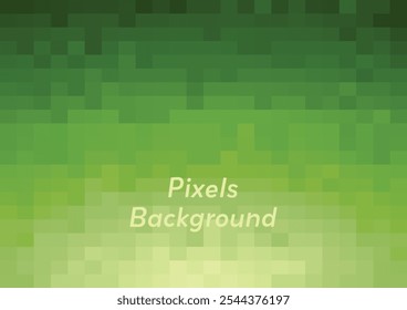 abstract minimal pixel background green gradient color illustration template for digital art