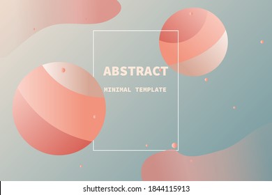 Abstract minimal planet. Lorem ipsum circle shape and minimal tone. shadow in gradient. for imagine of you. design esp10.