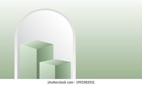 Abstract minimal product display presentation ,podium display minimal, illustration 3d Vector EPS 10