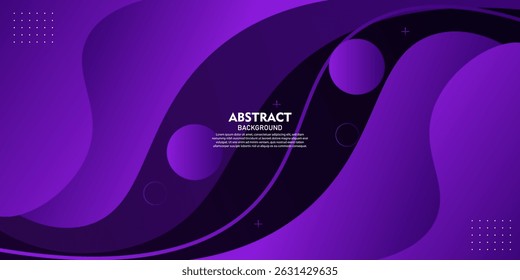 Abstract minimal purple wave 3D background. Simple wave and line color geometric pattern. Modern banner design. Vector Eps10