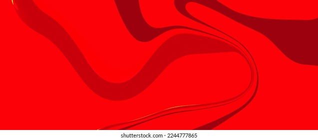 Abstract Minimal red geometric background. Dynamic shapes composition. Vector illustration