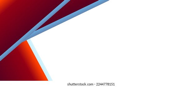 Abstract Minimal red geometric background. Dynamic shapes composition. Vector illustration