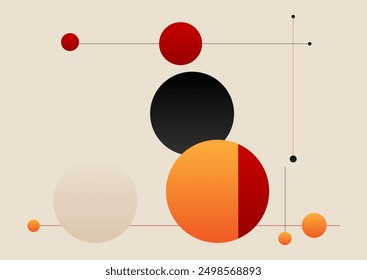 abstract minimal retro styled design background