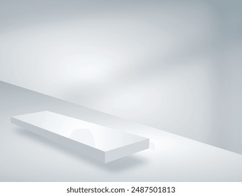 Escena mínima Abstractas con formas geométricas. podio flotante producto fotográfico