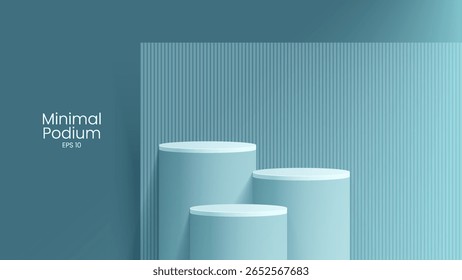Abstrato cena mínima. Pódio mínimo com base de material macio. Palcos de pódio macio e plataforma de vitrine de produto com capas e dourado em forma redonda e quadrada. 