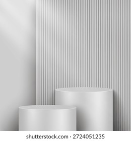 Abstrato cena mínima. Pódio mínimo com base de material macio. Palcos de pódio macio e forma de plataforma de vitrine de produto. 