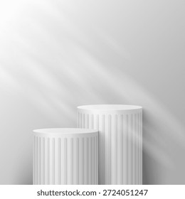 Abstrato cena mínima. Pódio mínimo com base de material macio. Palcos de pódio macio e forma de plataforma de vitrine de produto. 