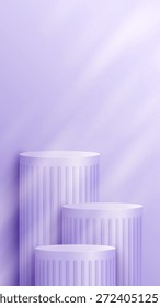 Abstrato cena mínima. Pódio mínimo com base de material macio. Palcos de pódio macio e forma de plataforma de vitrine de produto. 