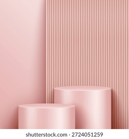Abstrato cena mínima. Pódio mínimo com base de material macio. Palcos de pódio macio e forma de plataforma de vitrine de produto. 