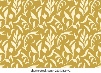 Abstract minimal seamless pattern. trendy floral modern vector background