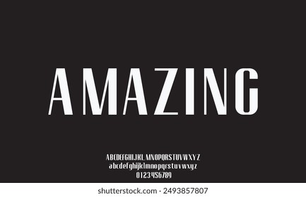 Abstract minimal shape alphabet fonts. Typography vintage vector illustration