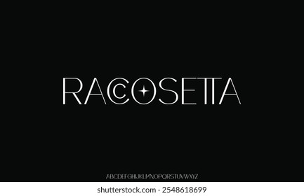 abstract minimal shape alphabet fonts. Typography vintage vector illustration