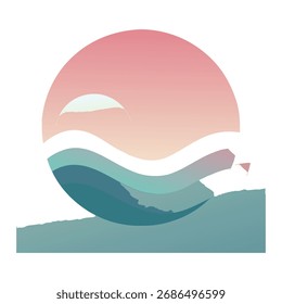 Abstract Minimal Shapes Modern Vector Illustration