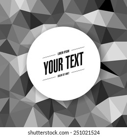 Abstract minimal shiny 3d low poly triangles surface background design  Eps 10 stock vector illustration 