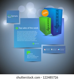 Abstract Minimal Shop web page template