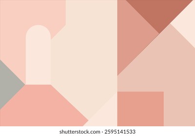 Abstract minimal simple poster design for decoration