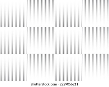 Abstract minimal stripe pattern. The gray line background with square. Vector, 2023