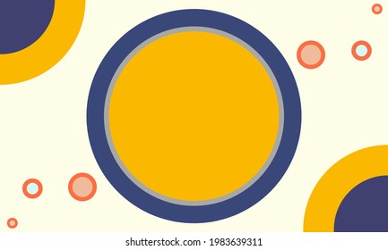 Abstract minimal symmetrical circle  background