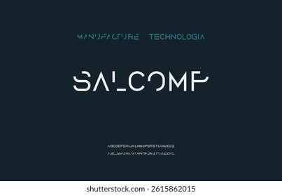 abstract minimal typography font, creative font for, logo, style decoration, vector illustration
