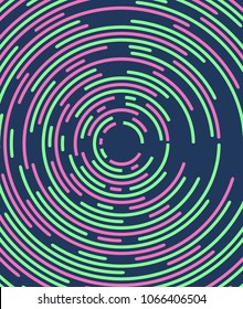 Abstract minimal vector background design. Modern neon lime purple circle lines and design template elements for your art, flyers, posters, covers, banners. Vector EPS 10