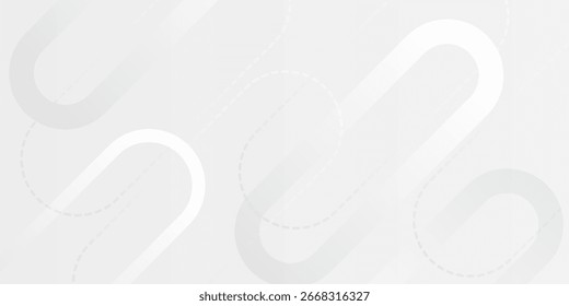 Fondo de Vector mínimo Abstractas con gradiente gris suave, curvas circulares y patrones de líneas geométricas. Ideal para diseño moderno, presentaciones y Plantillas profesionales.