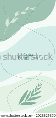 Abstract minimal vector background for stories. Abstract organic line illuatrstion for backdrop. Abstract nude pattern for social media. 