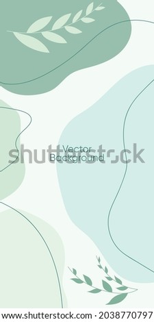 Abstract minimal vector background for stories. Abstract organic line illuatrstion for backdrop. Abstract nude pattern for social media. 