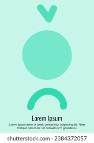 Abstract Minimal Vector Background in Trendy Doodle Style.   Colorful Graphic Print with Dynamic Lines and Geometric Shapes. Set of Vivid Modern Poster Design for Landing Page, Cover, Brochure.