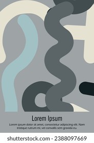 Resumen Fondo vectorial mínimo en el estilo Bahaus moderno. Impresión retro brillante brillante con líneas dinámicas y formas geométricas.  Juego de póster Vivid 80 - 90 Diseño para Landing Page, Cover, Brochure. 