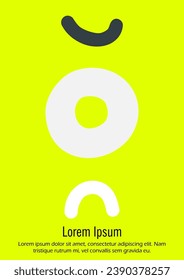 Abstract Minimal Vector Background in Trendy Memphis Style. Bright Retro Print with Dynamic Lines and Geometric Shapes.  Set of Vivid Hipster Poster Design for Landing Page, Cover, Brochure. 