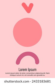 Abstract Minimal Vector Background in Trendy Bahaus Style. Vibrant Graphic Print with Dynamic Lines and Geometric Shapes.  Set of Vivid Modern Poster Design for Landing Page, Cover, Brochure.