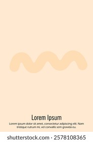 Abstract Minimal Vector Background in Trendy Doodle Style.   Vibrant Graphic Print with Dynamic Lines and Geometric Shapes.  Set of Vivid Hipster Poster Design for Landing Page, Cover, Brochure. 
