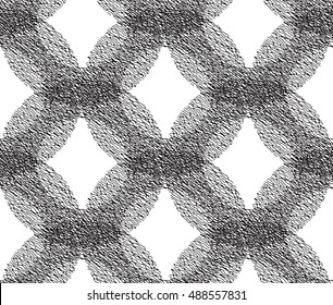 Abstract minimal vector geometric circles seamless pattern. Modern stylish texture