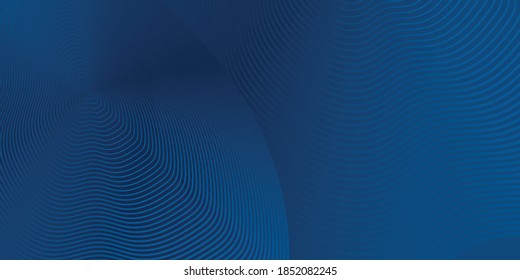 Abstract minimal wave background with blue color