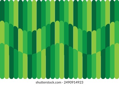 Abstrakter Minimalwellenhintergrund mit grüner Farbkombination
