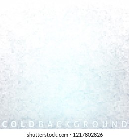 Abstract minimal white light blue background textured by pixel. Simple vector graphic pattern