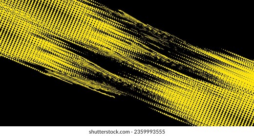 Abstract Minimal Yellow Grunge Scratched Background dots Template	