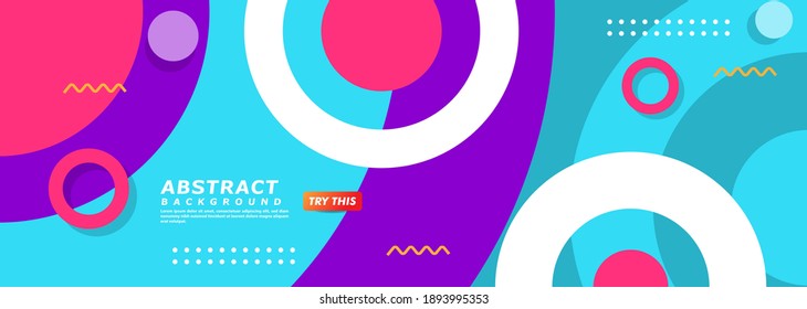 Resumen de fondo minimalista con composición de círculo colorido. Usable para fondo, fondo de escritorio, pancarta, afiche, folleto, tarjeta, web, presentación.