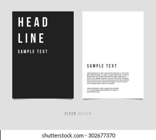 Abstract Minimalism Design Vector Template Layout For Magazine Brochure Flyer Booklet Cover Annual Report in A4 size