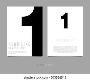 Abstract Minimalism Design Vector Template Layout For Magazine Brochure Flyer Booklet Cover Annual Report