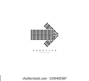 Abstract Minimalism Dots Rectangle Arrow Vector