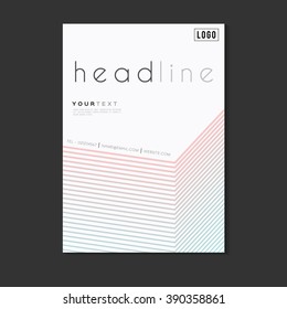 Abstract Minimalism Geometric Design Vector Template Layout For Magazine ,Brochure ,Flyer ,Booklet ,Cover ,Annual Report