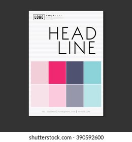 Abstract Minimalism Geometric Design Vector Template Layout For Magazine ,Brochure ,Flyer ,Booklet ,Cover ,Annual Report