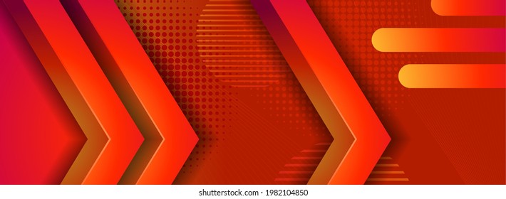 Abstrakter Minimalismus Orangefarbenes Hintergrunddesign mit moderner geometrischer Form.