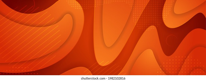 Abstrakter Minimalismus Oranger Hintergrund mit Überlappung strukturierter Schichtengestaltung.